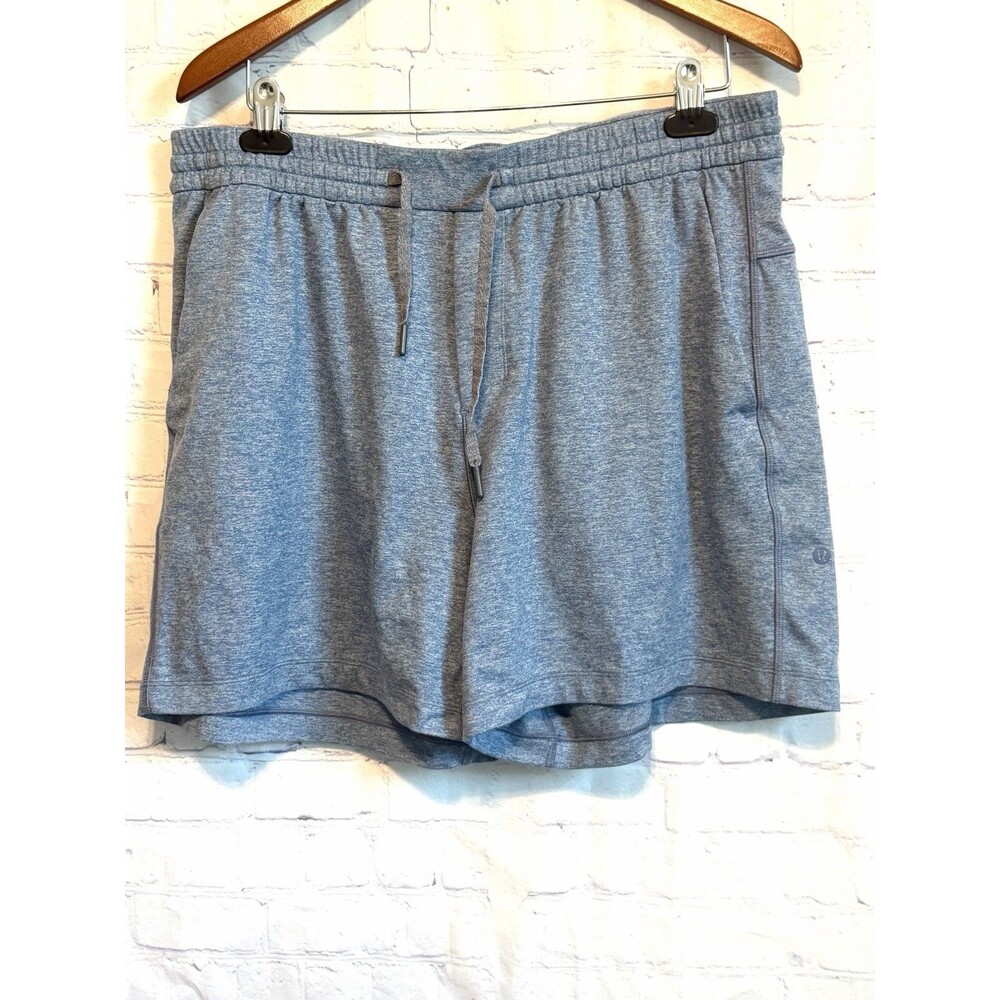 LULULEMON Soft Jersey Short 5" Men's Size XL Linerless Heathered Blue LM7BCVS⁠